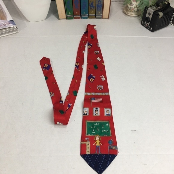 Vintage Save the Children Silk Tie - Picture 1 of 6